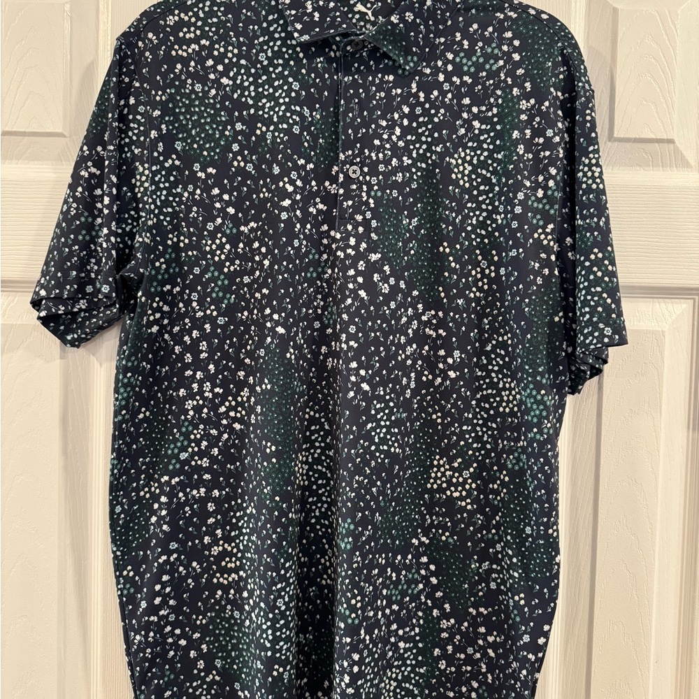 Puma Black and Green Speckled Men's Shirt